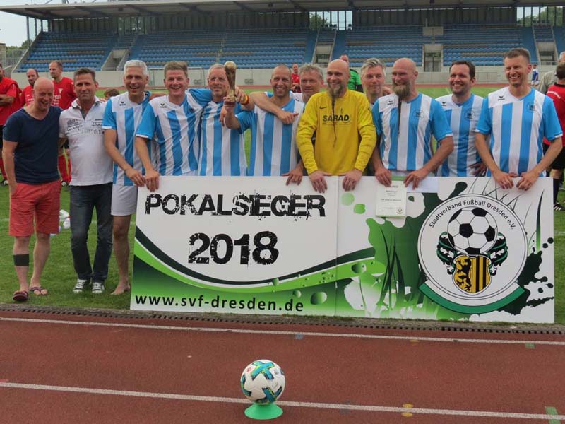 VfB Hellerau/Klotzsche ist Stadtpokalsieger 2018 der Altsenioren Ü 40