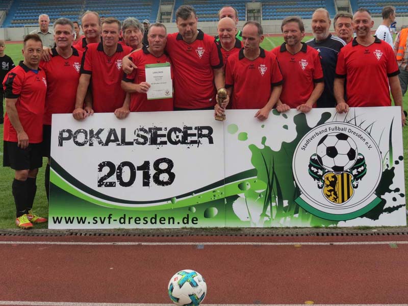 Stadtpokalsieger 2018 der Altsenioren Ü 50: SG Striesen