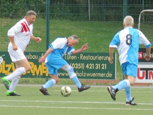 Einheit Radeberg - Löbtau (0:0): Laszlo Toth, Bernd Thierbach und Gerald Jungnickel