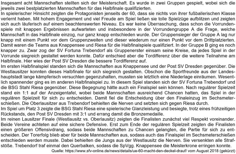 Text zur Hallen-Sachsenmeisterschaft Ü 60 am 11.3.2018