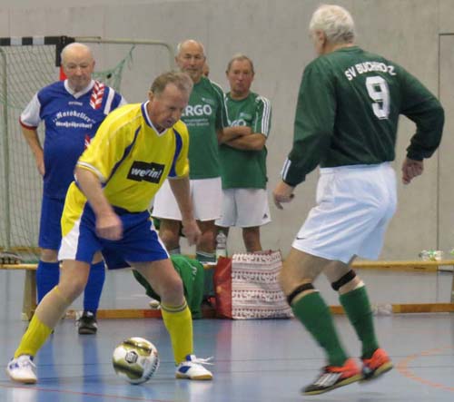 ... und Klaus Bülow im Halbfinale Vogtland-Team - Buchholz (2:1)