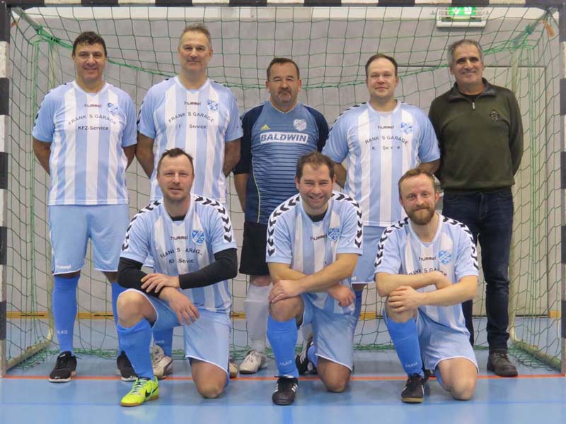 der FV Blau-Weiß Stahl Freital ist Hallen-Stadtmeister 2019 der Altsenioren Ü 40