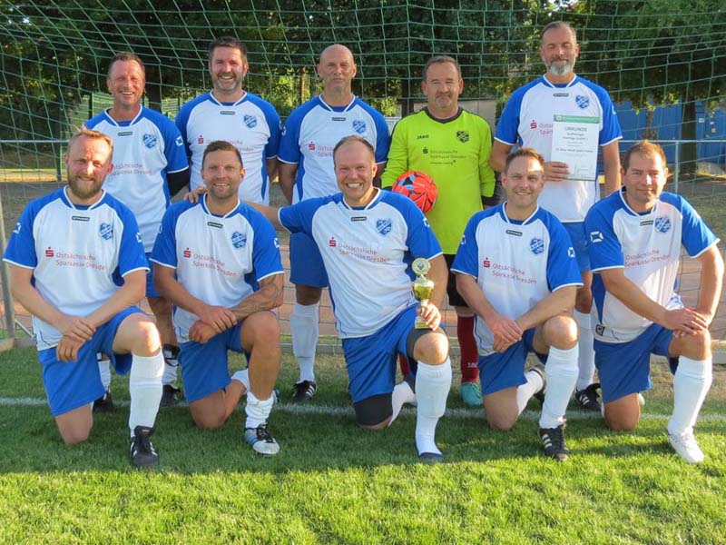 der FV Blau-Weiß Stahl Freital ist Stadtmeister 2019 der Altsenioren Ü 40