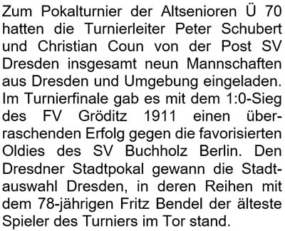 Text zum Ü70-Pokalturnier am 17. Mai 2019