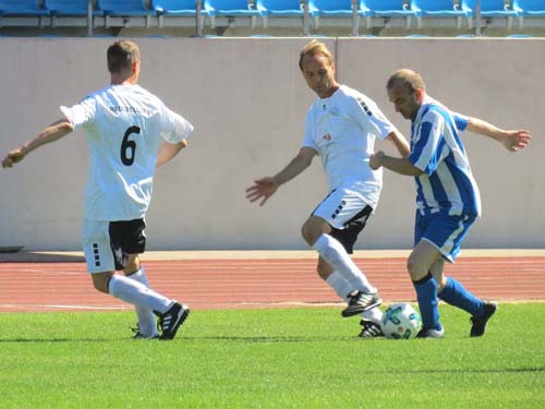 Sven Rabe (Nr. 6), Lars Weber und Oliver Mills