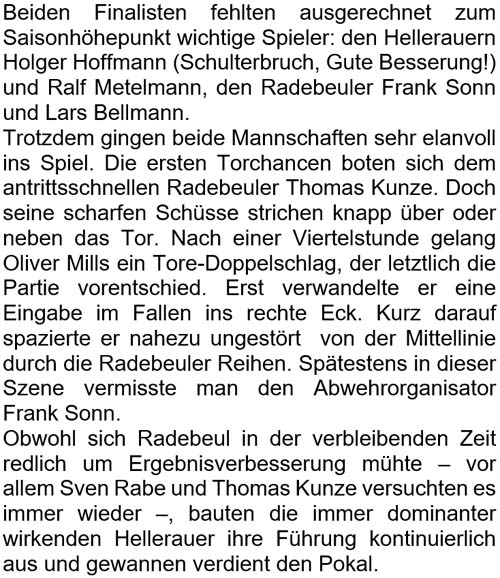 Text zum Ü50-Endspiel am 4. Juli 2020