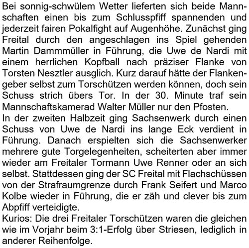 Text zum Ü40-Pokalfinale am 26.6.2021