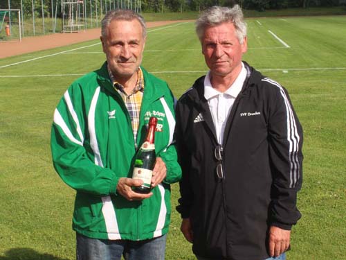 2. Dresden-Cup der Altsenioren Ü 70 in der Saison 2021/2022 - Erhard Kaiser (Westlausitz-Auswahl Süd-West) und Peter Schubert