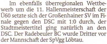 Ankündigung in der ´Sächsischen Zeitung´ vom 27.1.2023