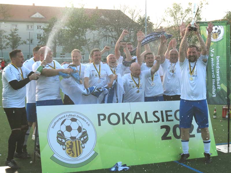die SpG Bannewitz/Possendorf ist Stadtpokalsieger 2024 der Altsenioren Ü 40