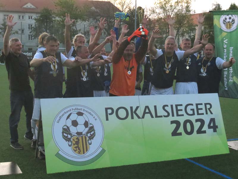 Die SG Dölzschen ist Stadtpokalsieger 2024 der Senioren Ü 50