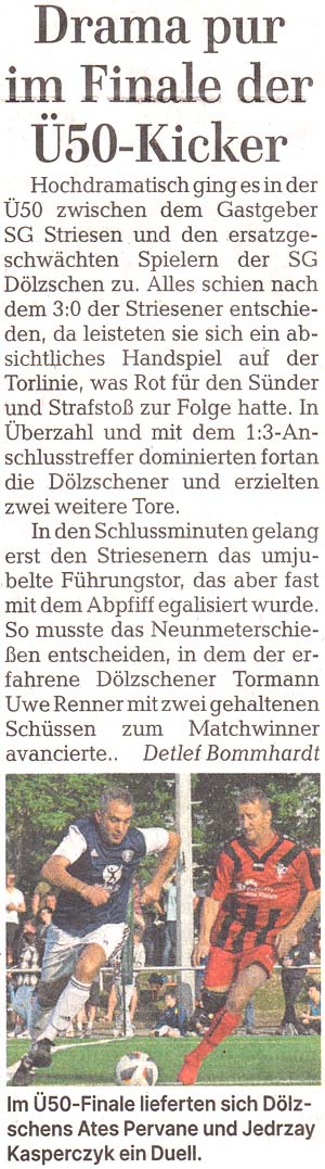 Artikel in den ´Dresdner Neuesten Nachrichten´ vom 15. Mai 2024