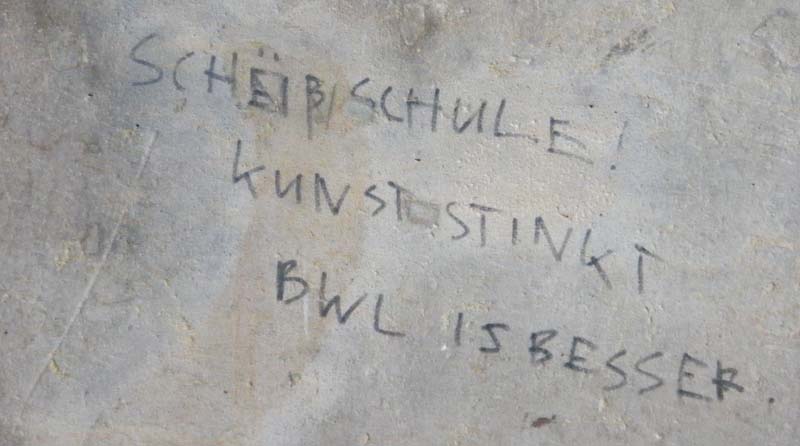 Inschrift an der Kunstakademie