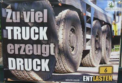 Zuviel Truck erzeugt Druck