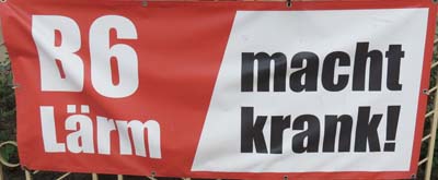 B6-Lärm macht krank!