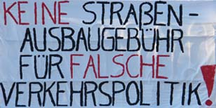 Keine Straßenausbaugebühr für falsche Verkehrspolitik!