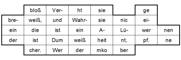 Rätsel 1 zur Umsatzsteuer