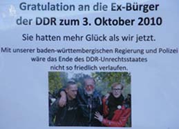 Gratulation an die Ex-Bürger der DDR