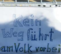 Kein Weg führt am Volk vorbei